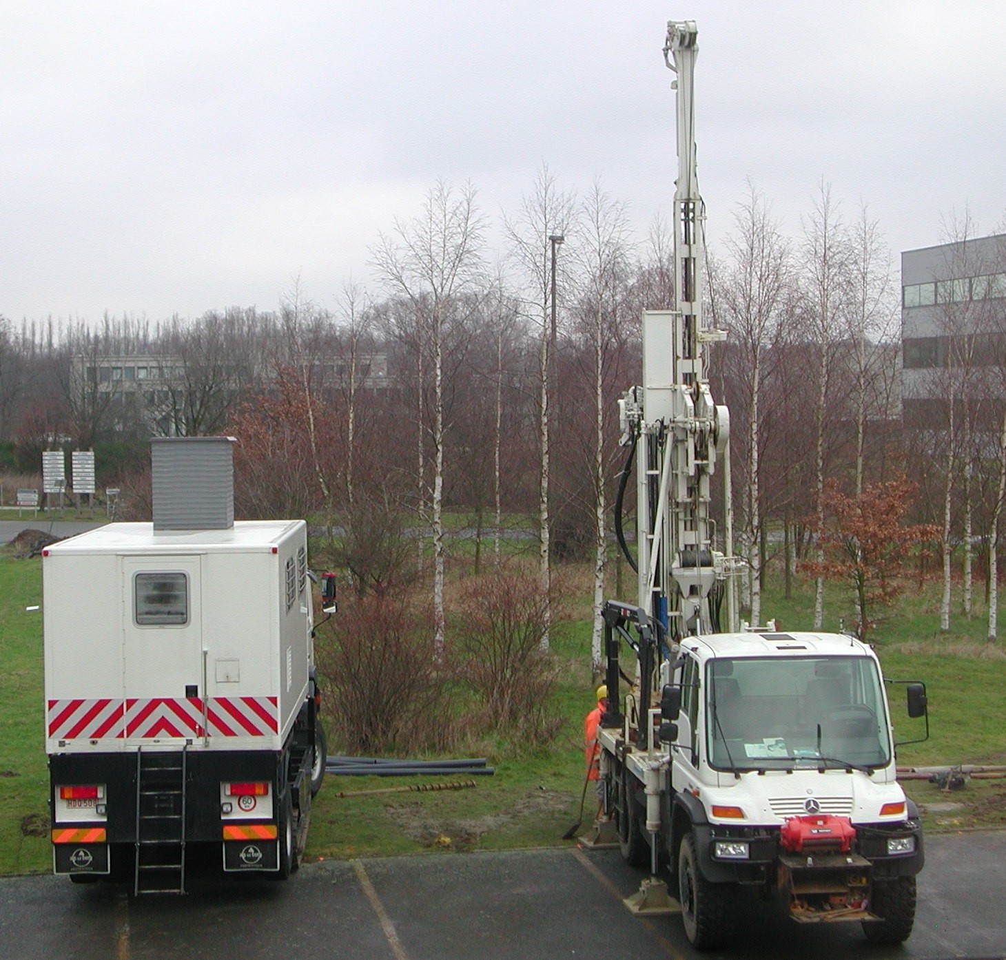 sondeerwagen en boorwagen Geotechniek