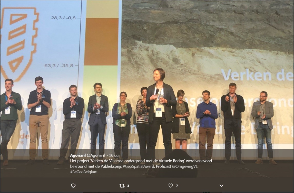 Geo Spatial Award 2018 voor Virtuele boring